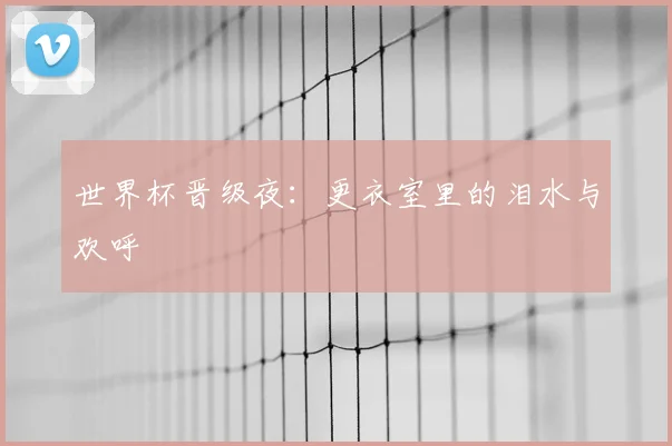 世界杯晋级夜：更衣室里的泪水与欢呼